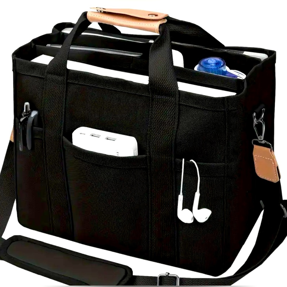 New - Spacious & Stylish Multifunctional Organizer
Canvas Tote Bag - Black